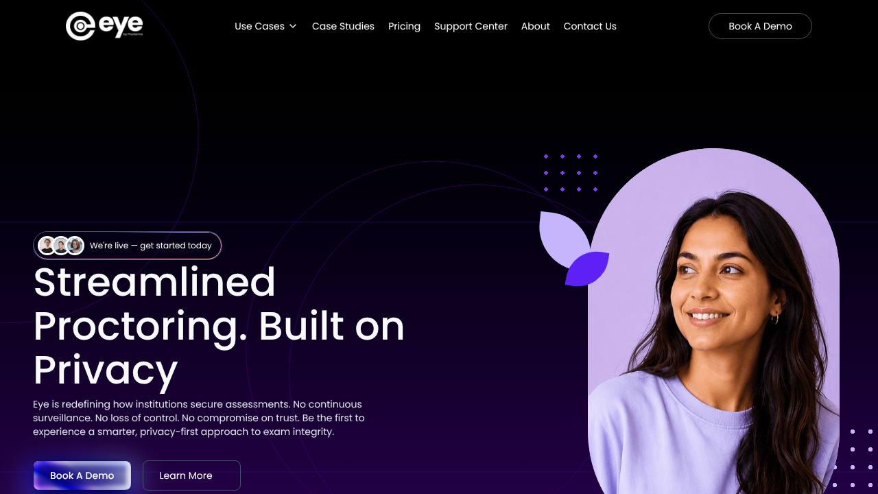 Eye website screenshot