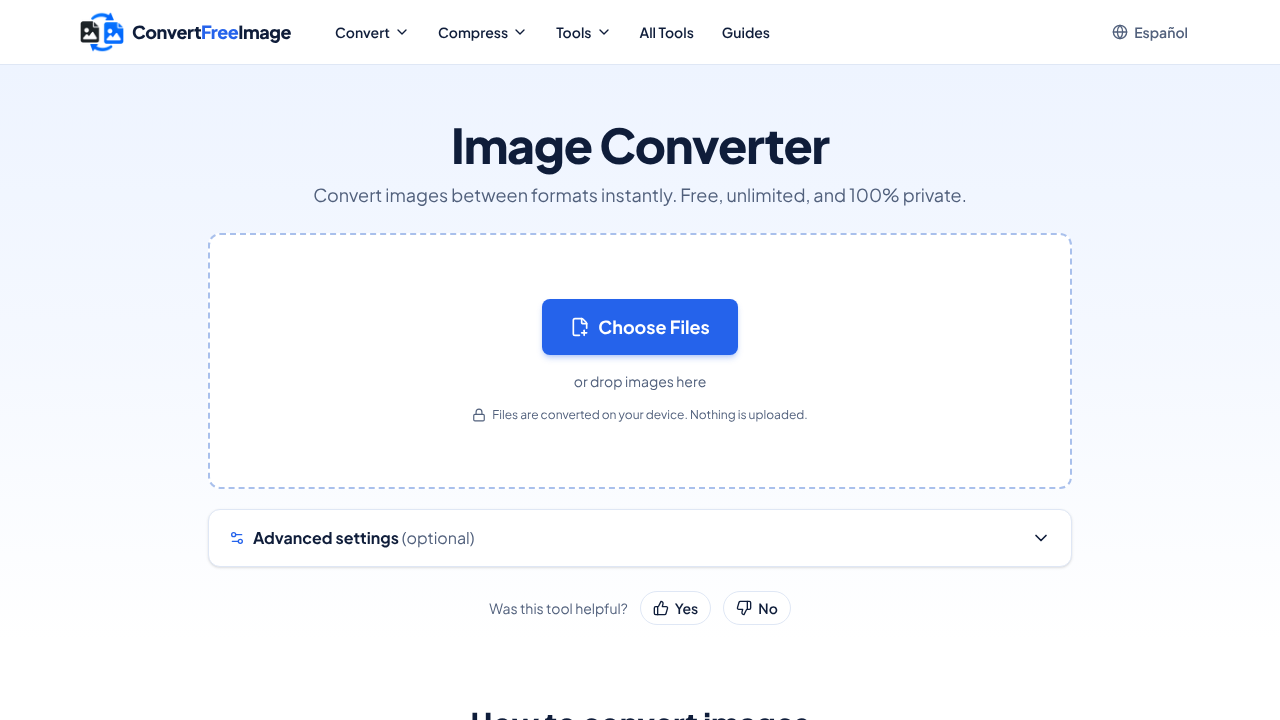 Convert Free Image website screenshot