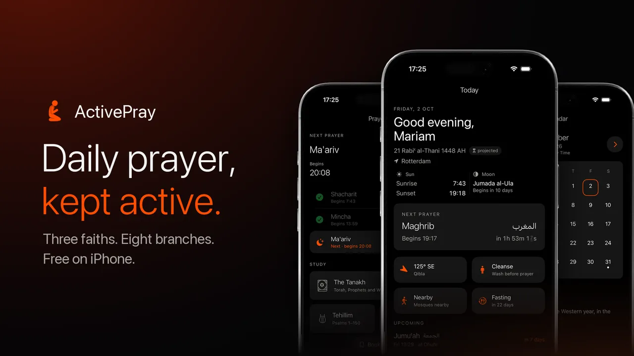 ActivePray website screenshot