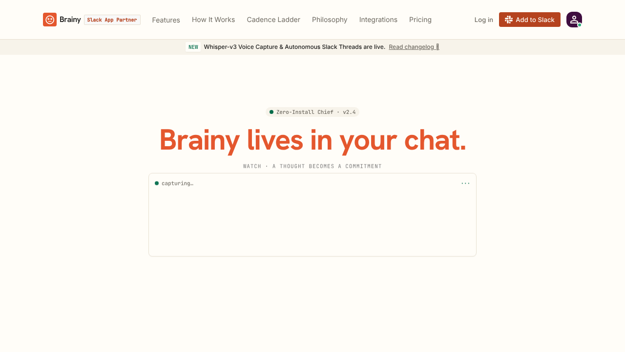 Brainy website screenshot
