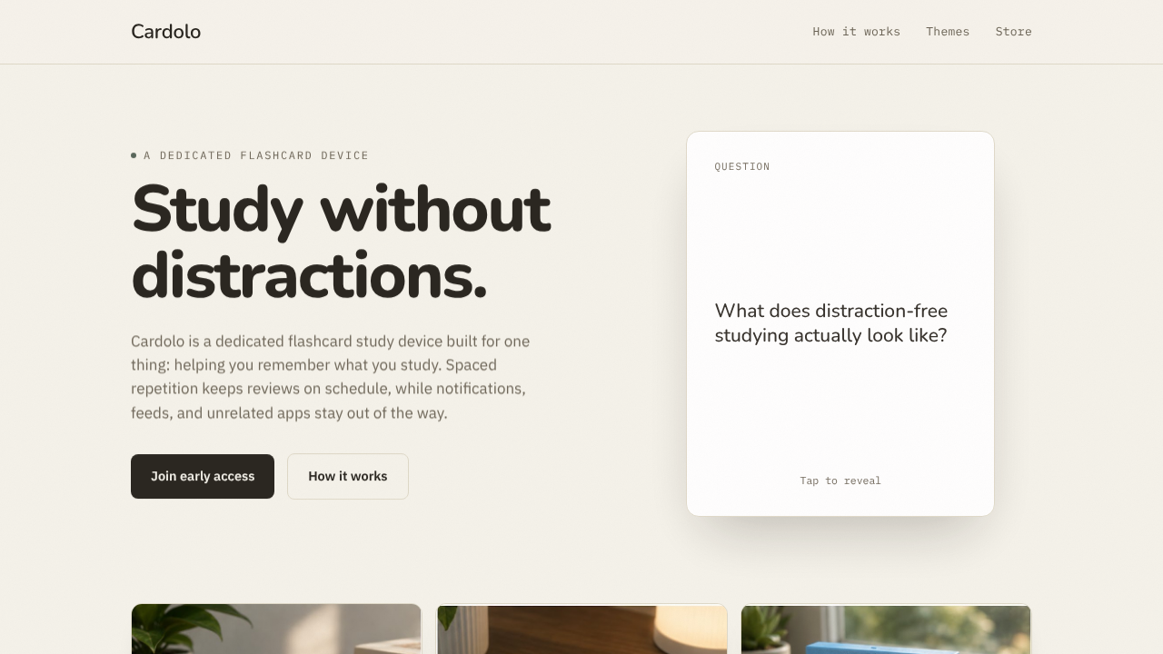 Cardolo website screenshot