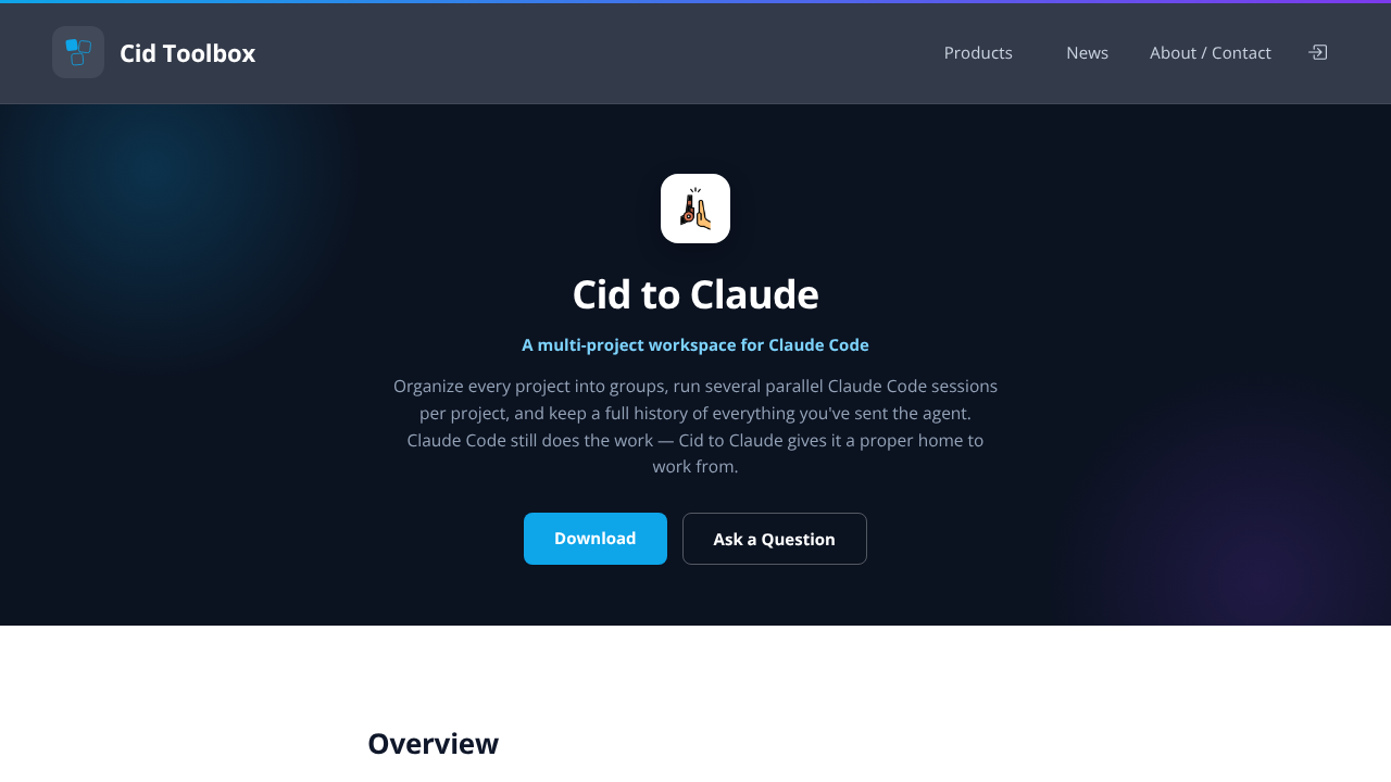 Cid to Claude website screenshot