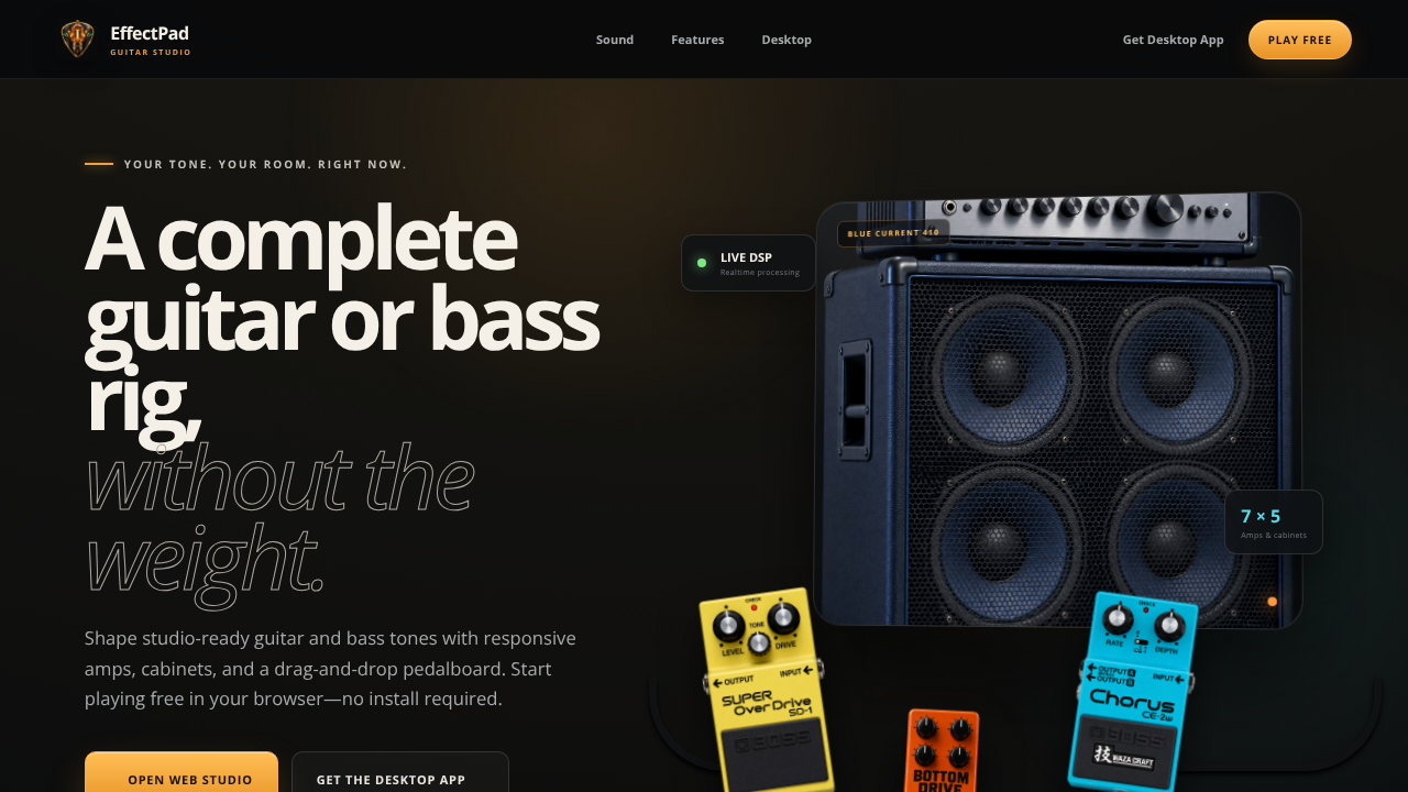 EffectPad website screenshot