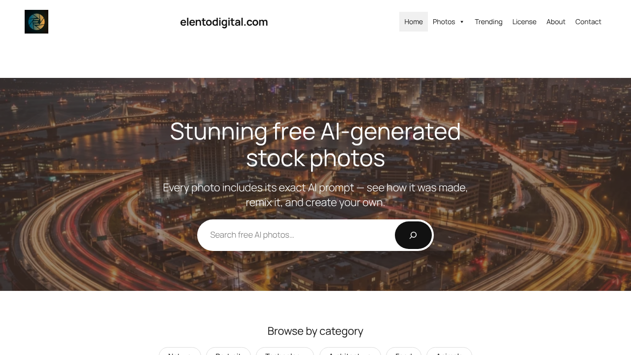 Elento Digital website screenshot