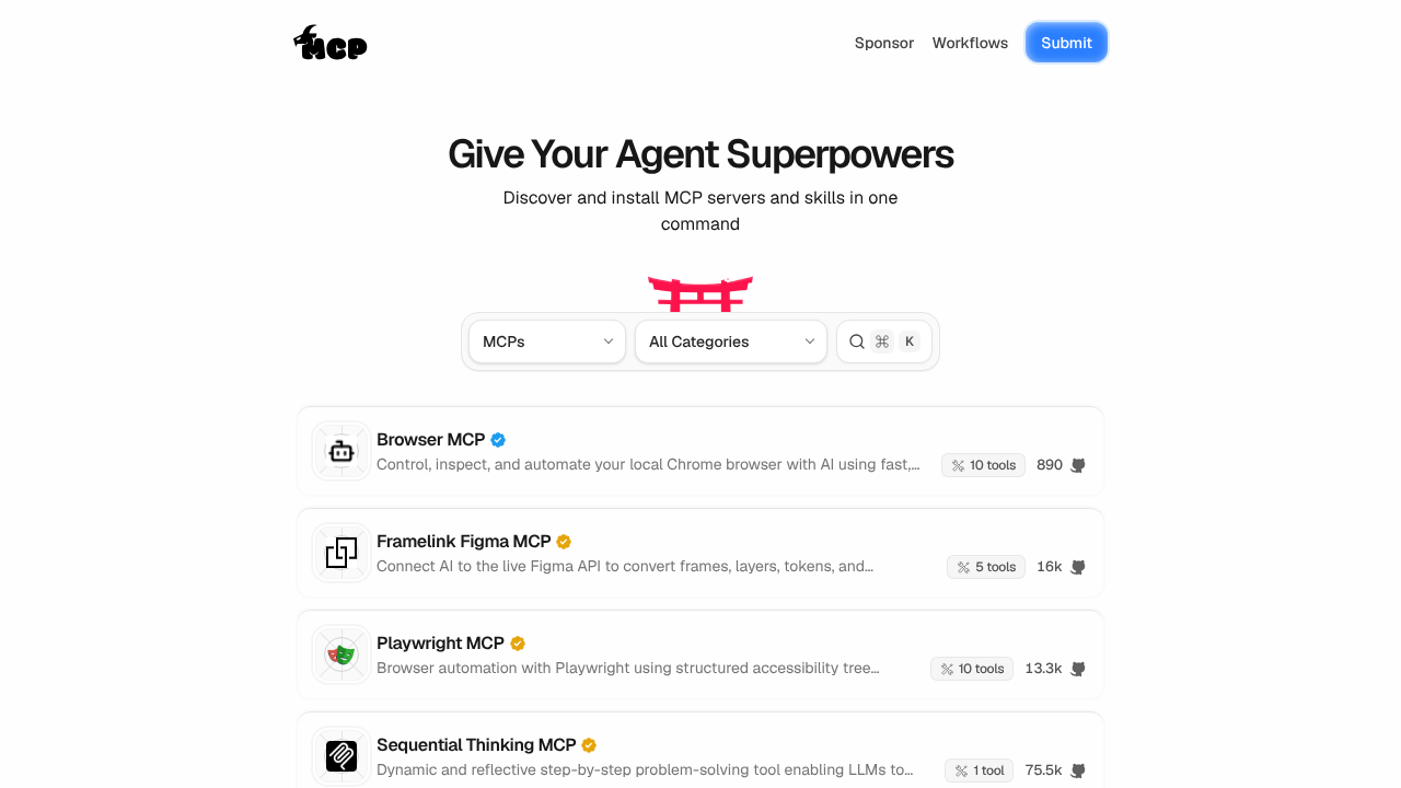 GoatMCP website screenshot