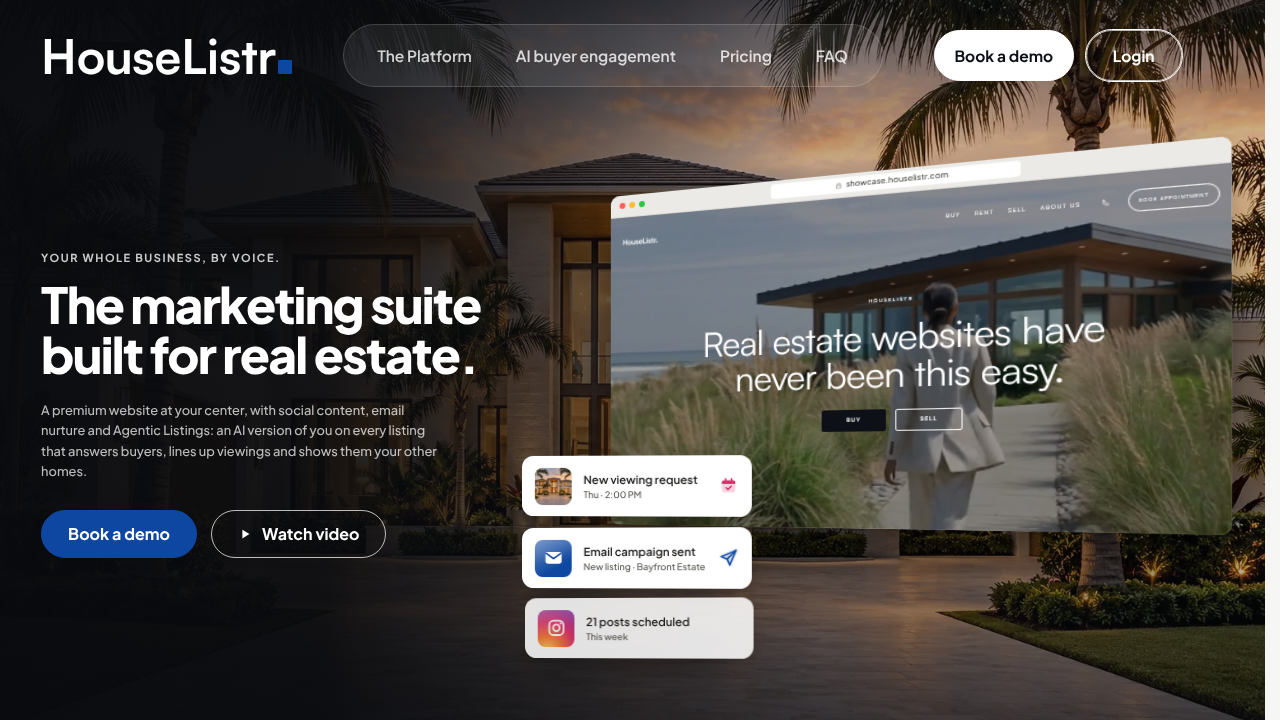 HouseListr website screenshot