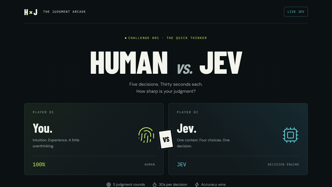 Human vs. Jev