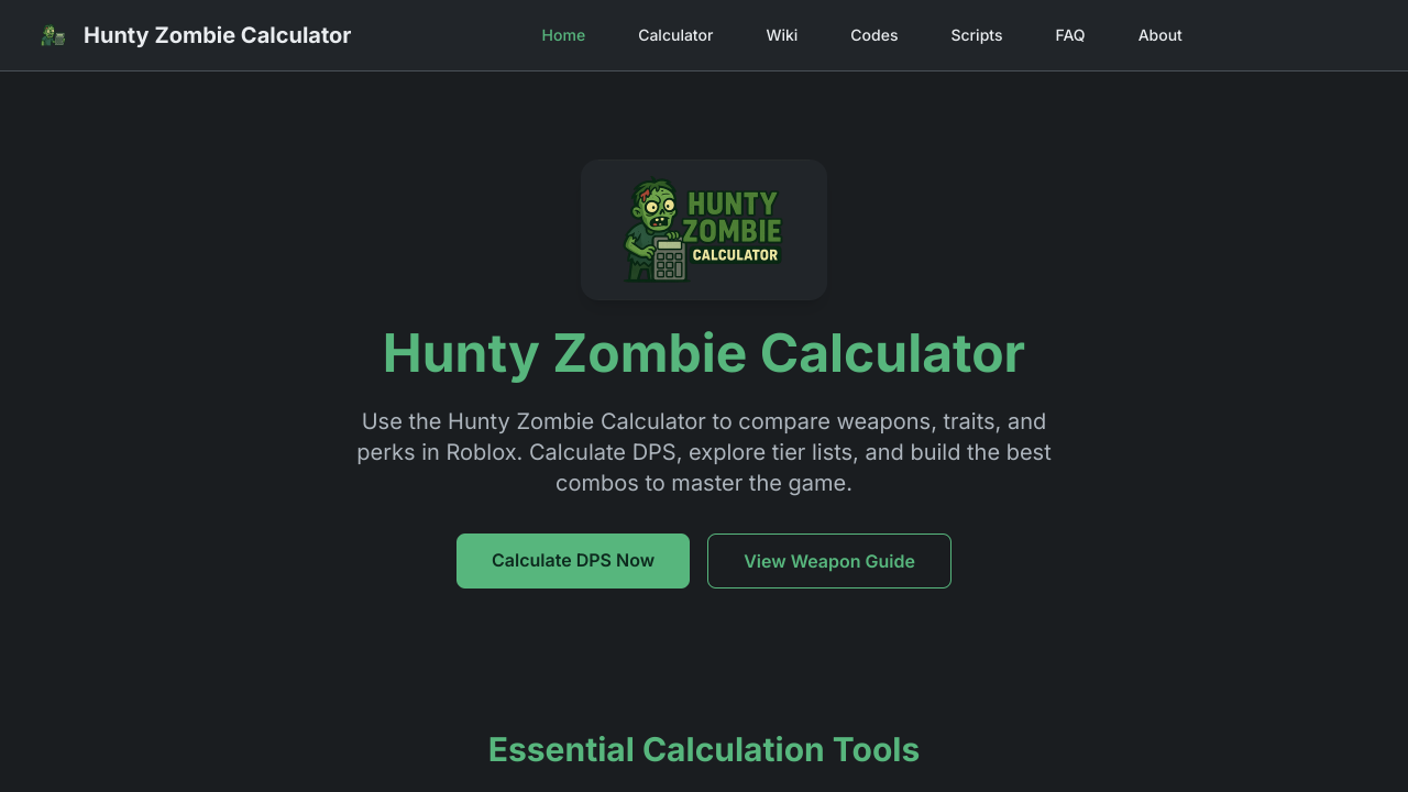 Hunty Zombie Calculator