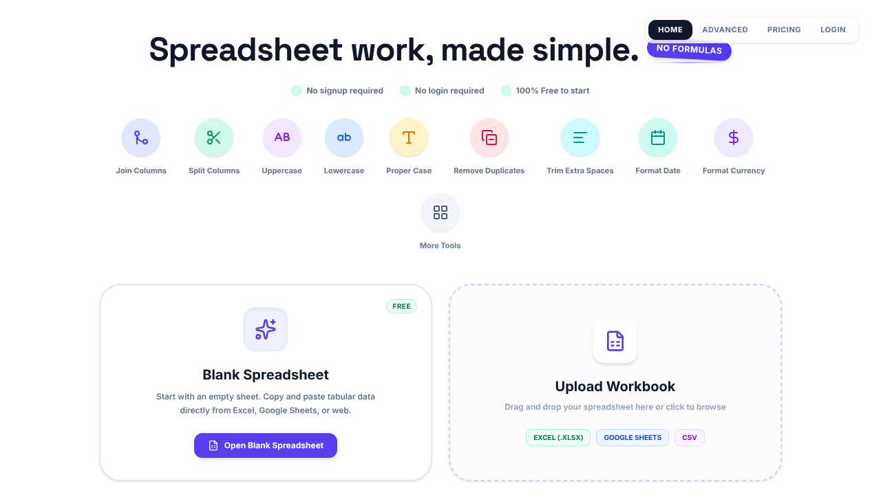 Lovelysheet website screenshot