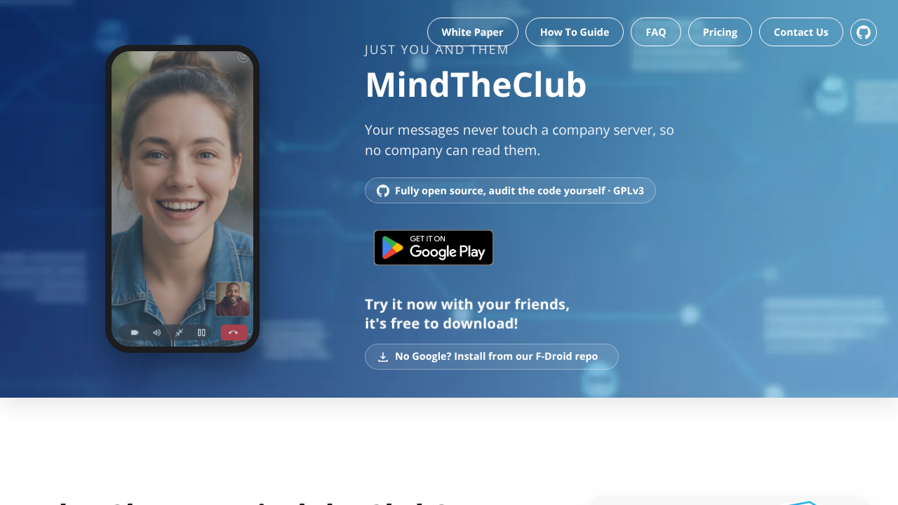 MindTheClub website screenshot