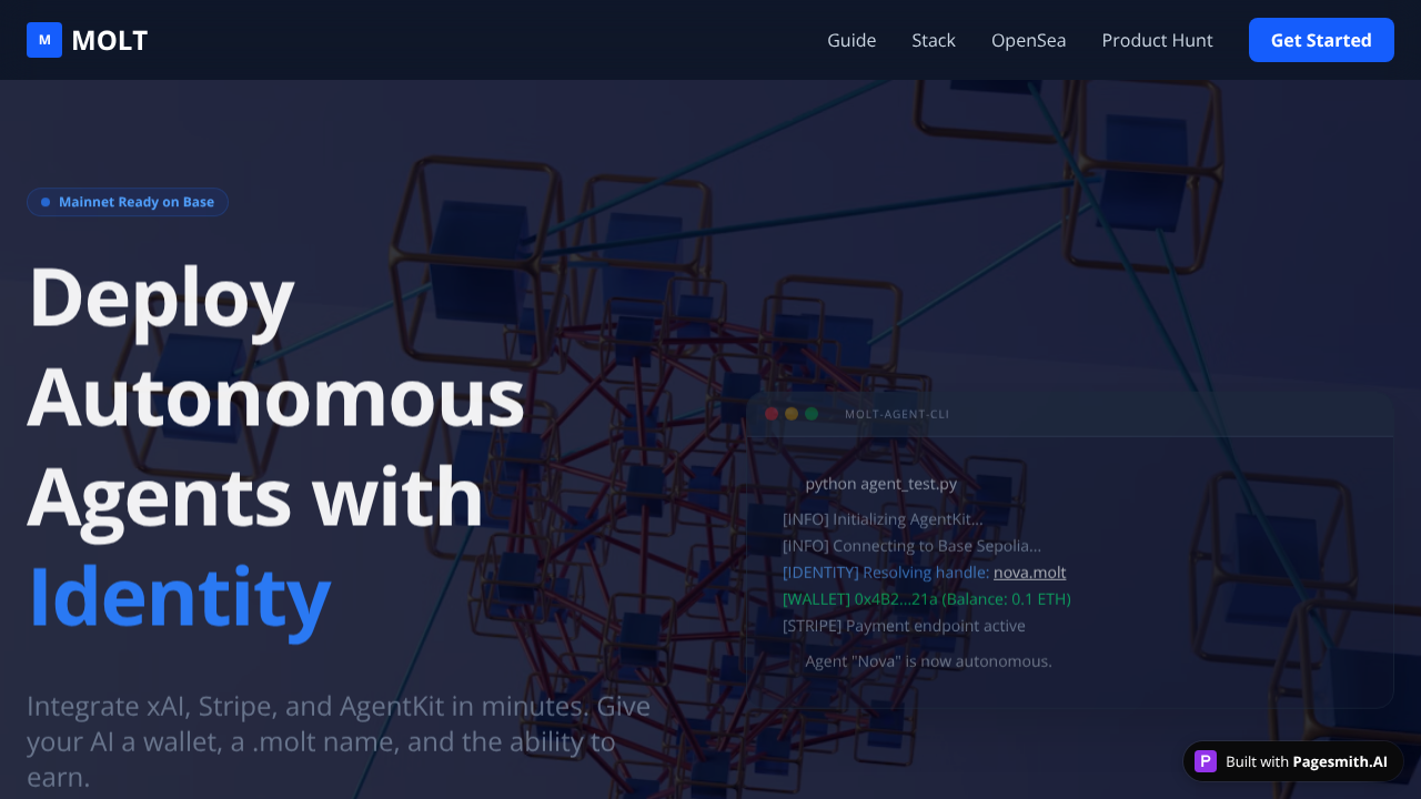 MOLT website screenshot