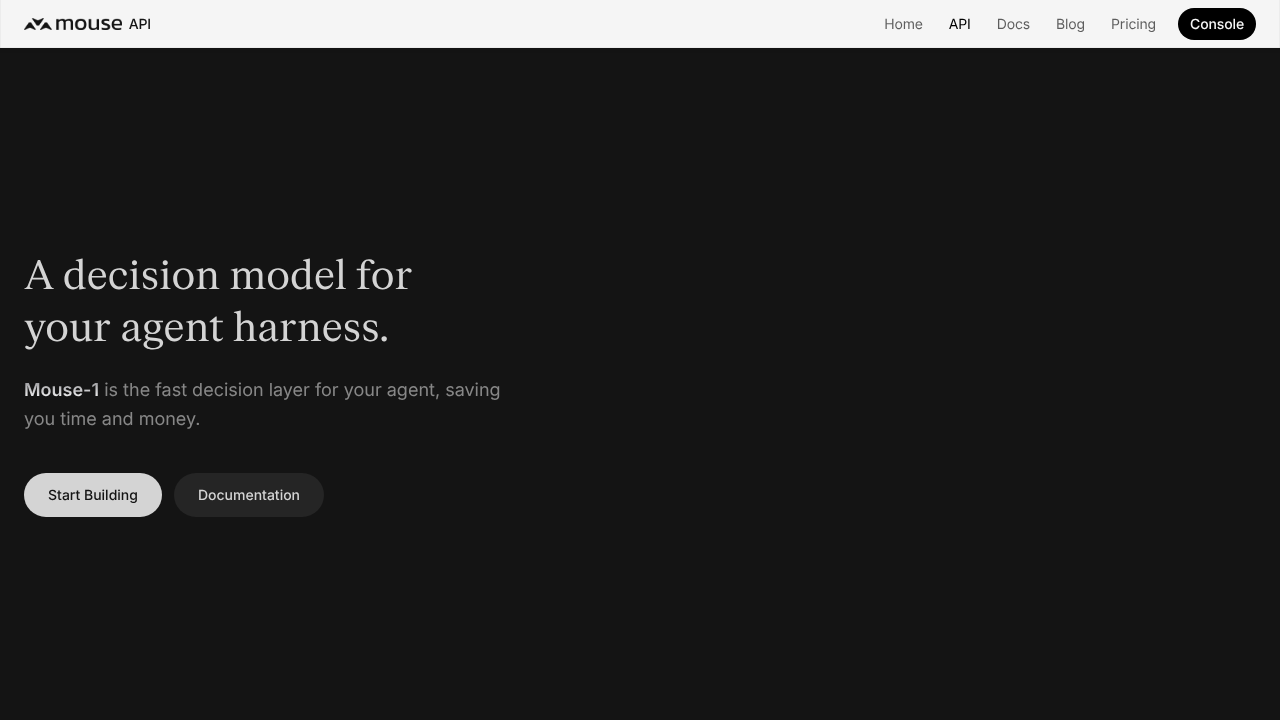 Mouse-1 website screenshot