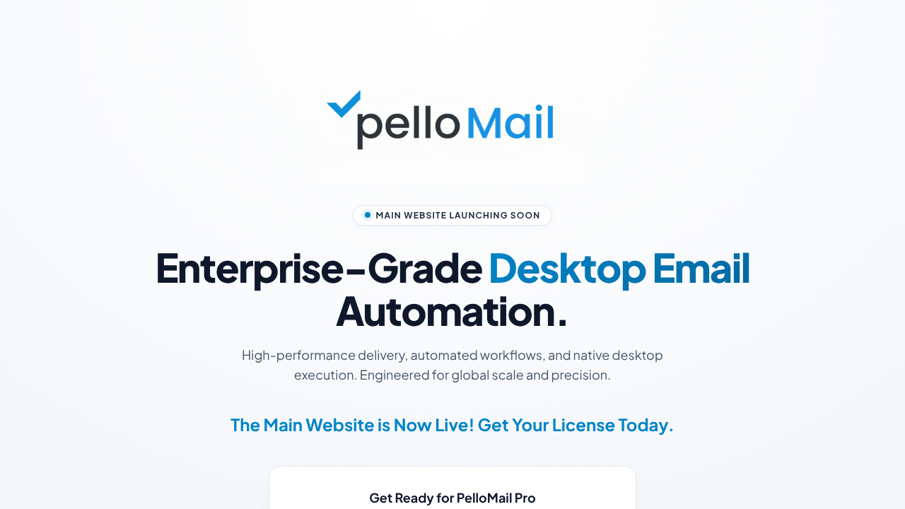 PelloMail website screenshot