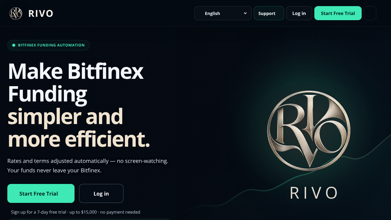 RIVO website screenshot