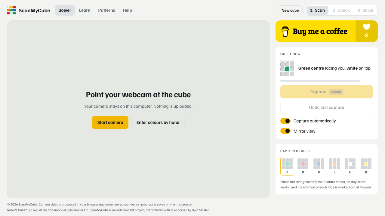 ScanMyCube website screenshot