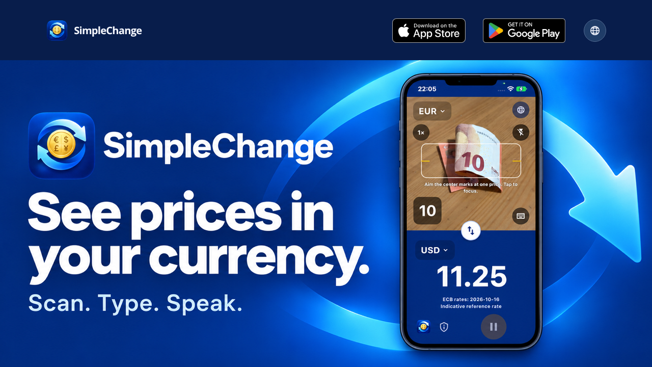 SimpleChange website screenshot