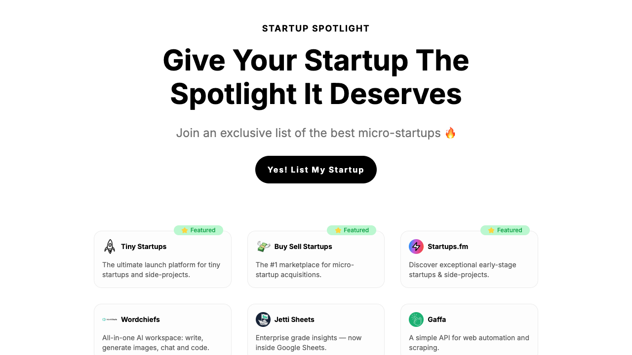 Startup Spotlight
