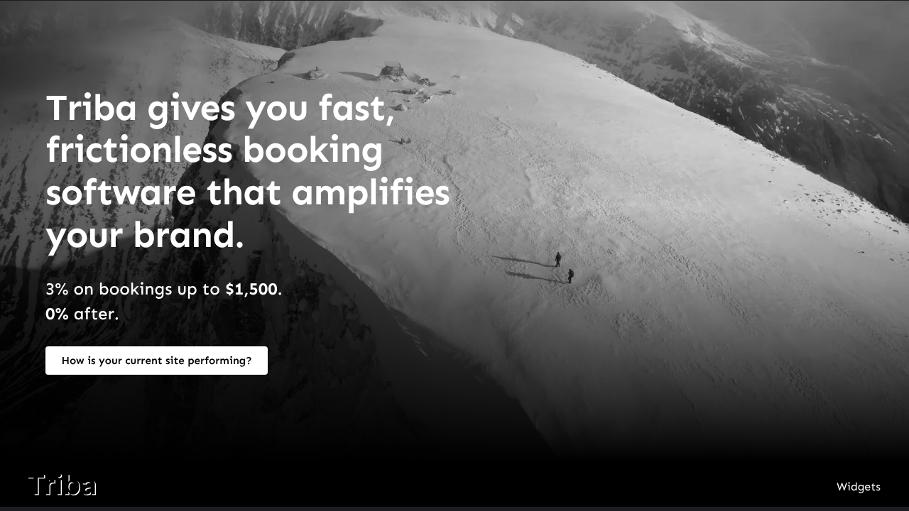 Triba website screenshot